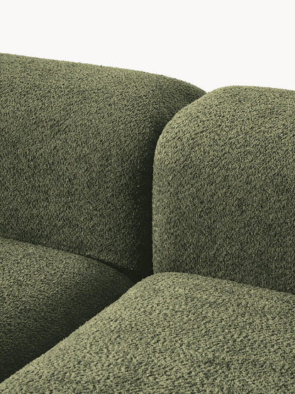 Modulares Sofa Natalie (3-Sitzer) aus Teddy-Bouclé