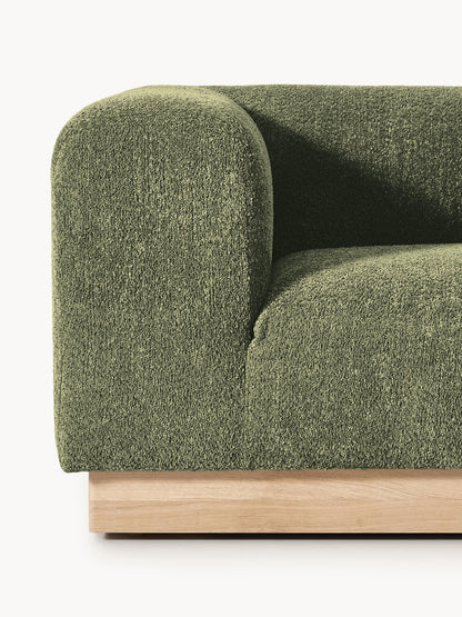 Modulares Sofa Natalie (3-Sitzer) aus Teddy-Bouclé