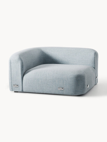 Rundes Bouclé-Eckmodul Wolke