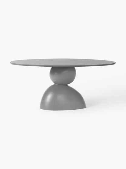 Ovaler Esstisch Sahrain mit organischem Design, 180 x 90 cm