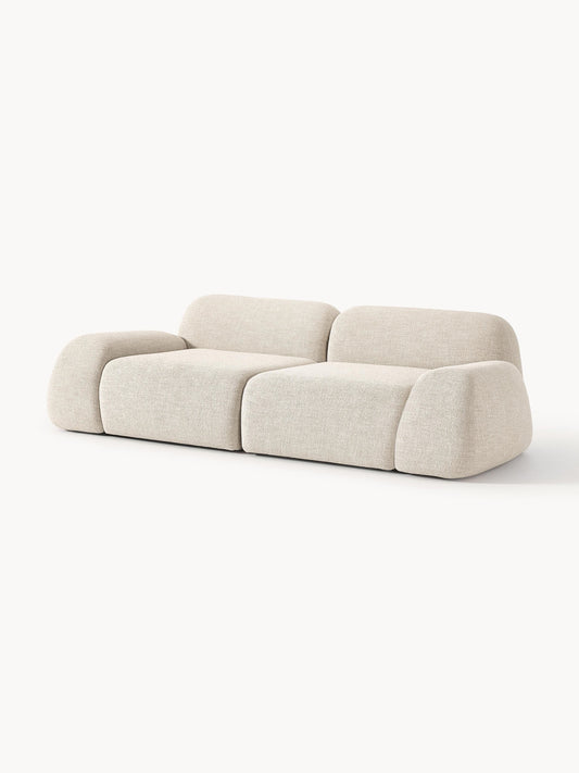 Modulares Bouclé-Sofa Wolke (3-Sitzer)
