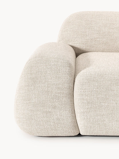 Modulares Bouclé-Sofa Wolke (3-Sitzer)