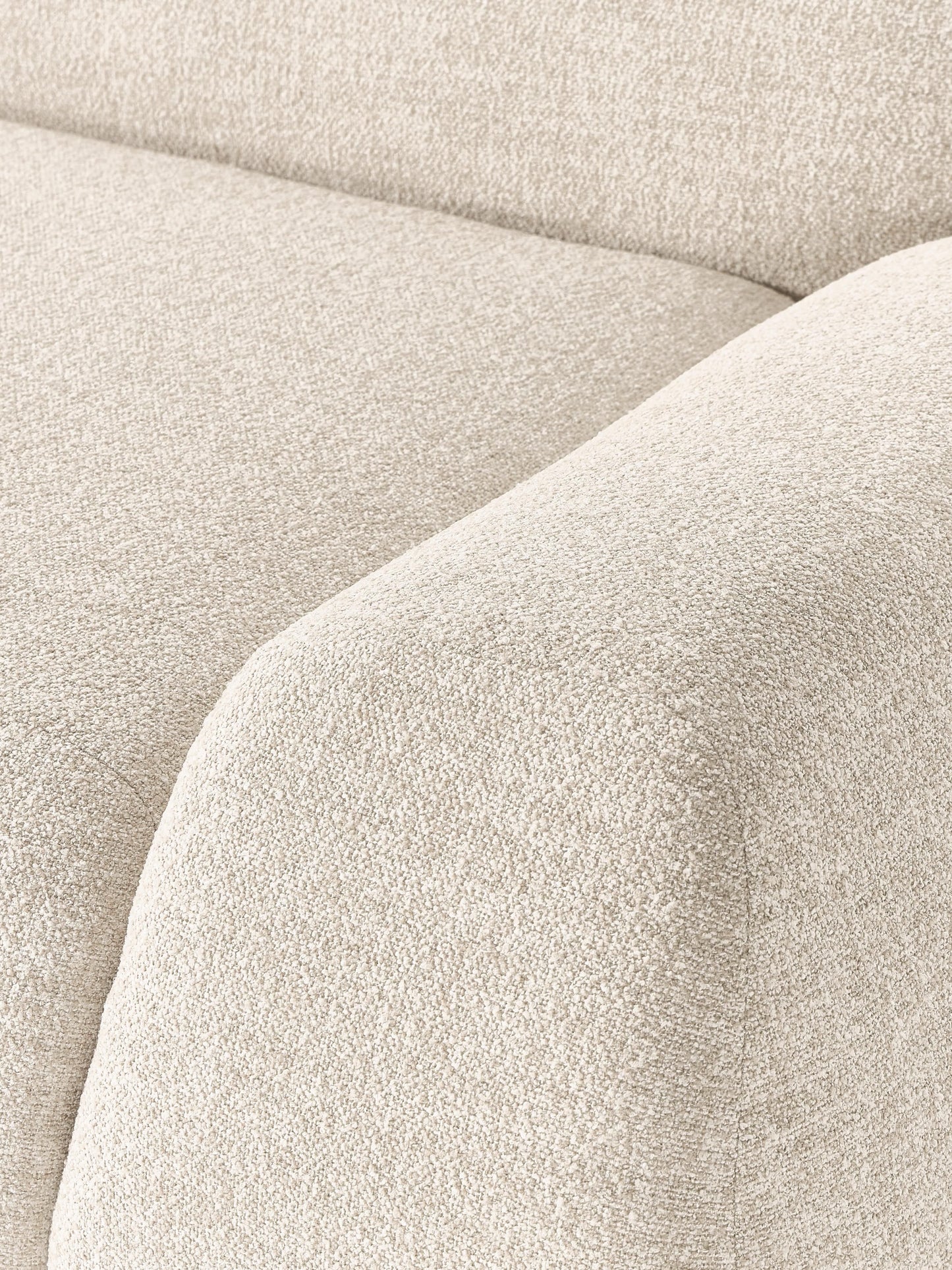 Modulares Bouclé-Sofa Wolke (3-Sitzer)