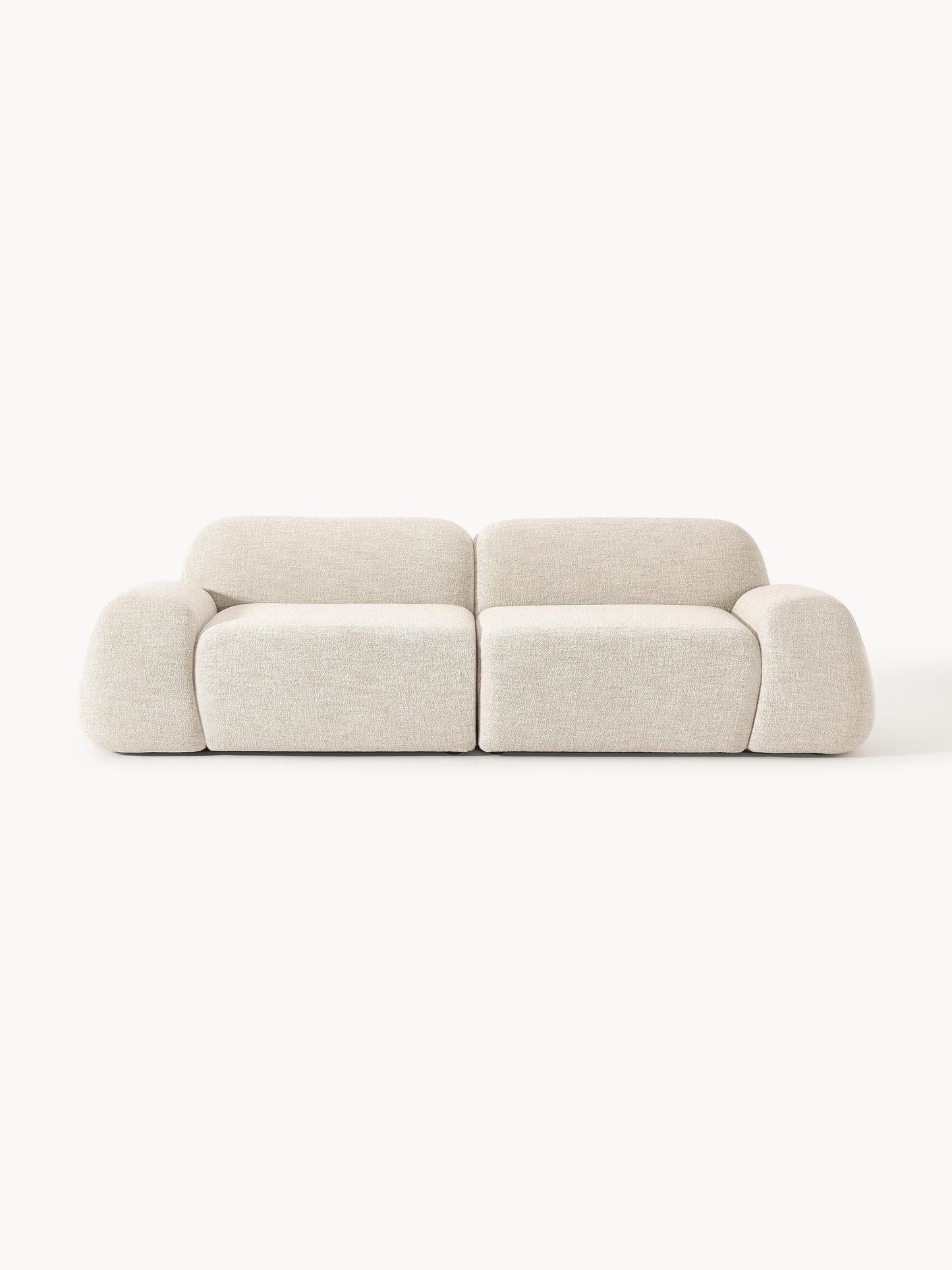 Modulares Bouclé-Sofa Wolke (3-Sitzer)