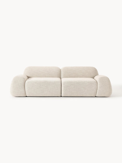 Modulares Bouclé-Sofa Wolke (3-Sitzer)