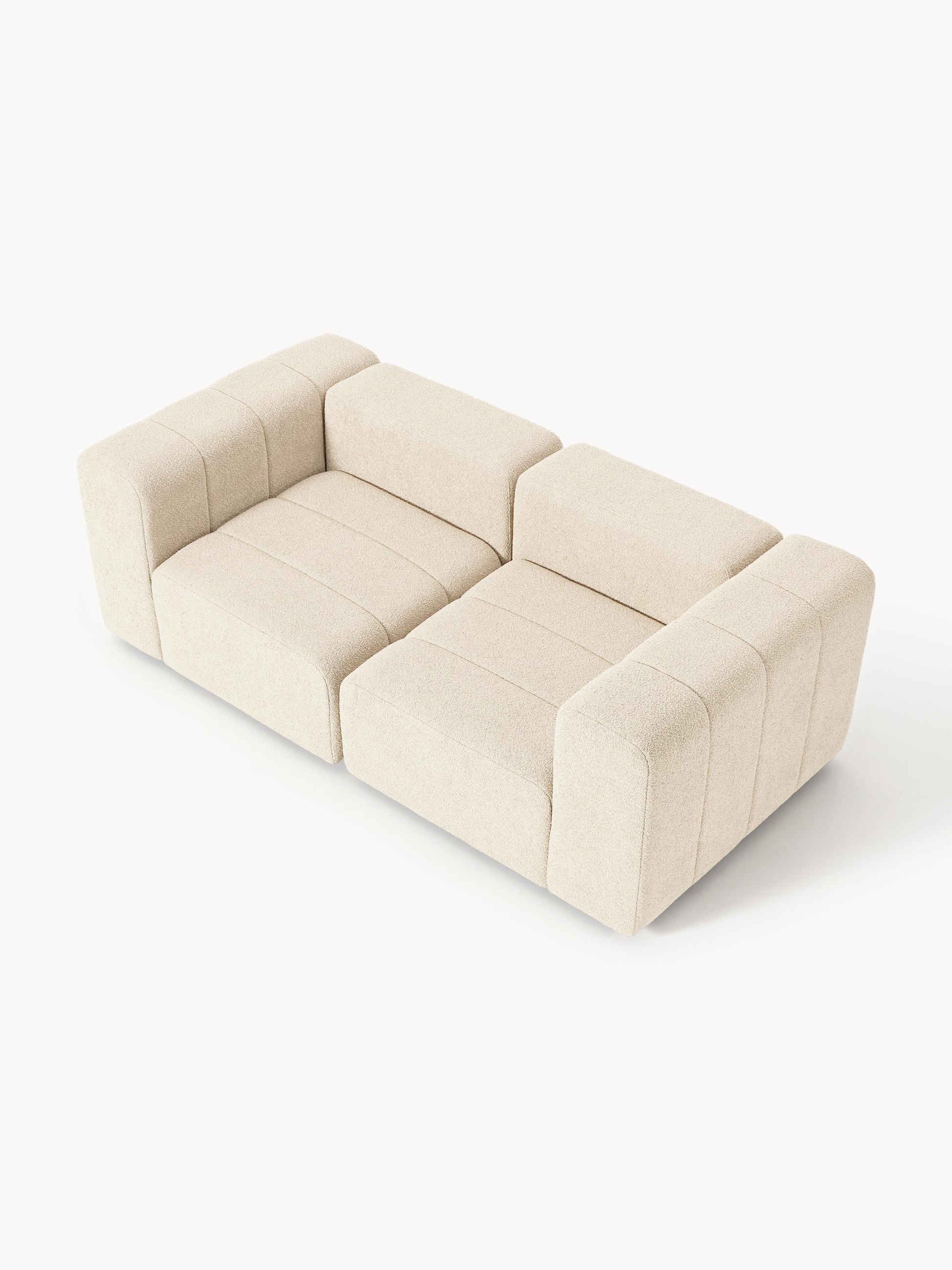 Modulares Bouclé-Sofa Lena (3-Sitzer)