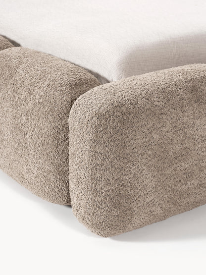 Polsterbett Tayla aus Teddy-Bouclé