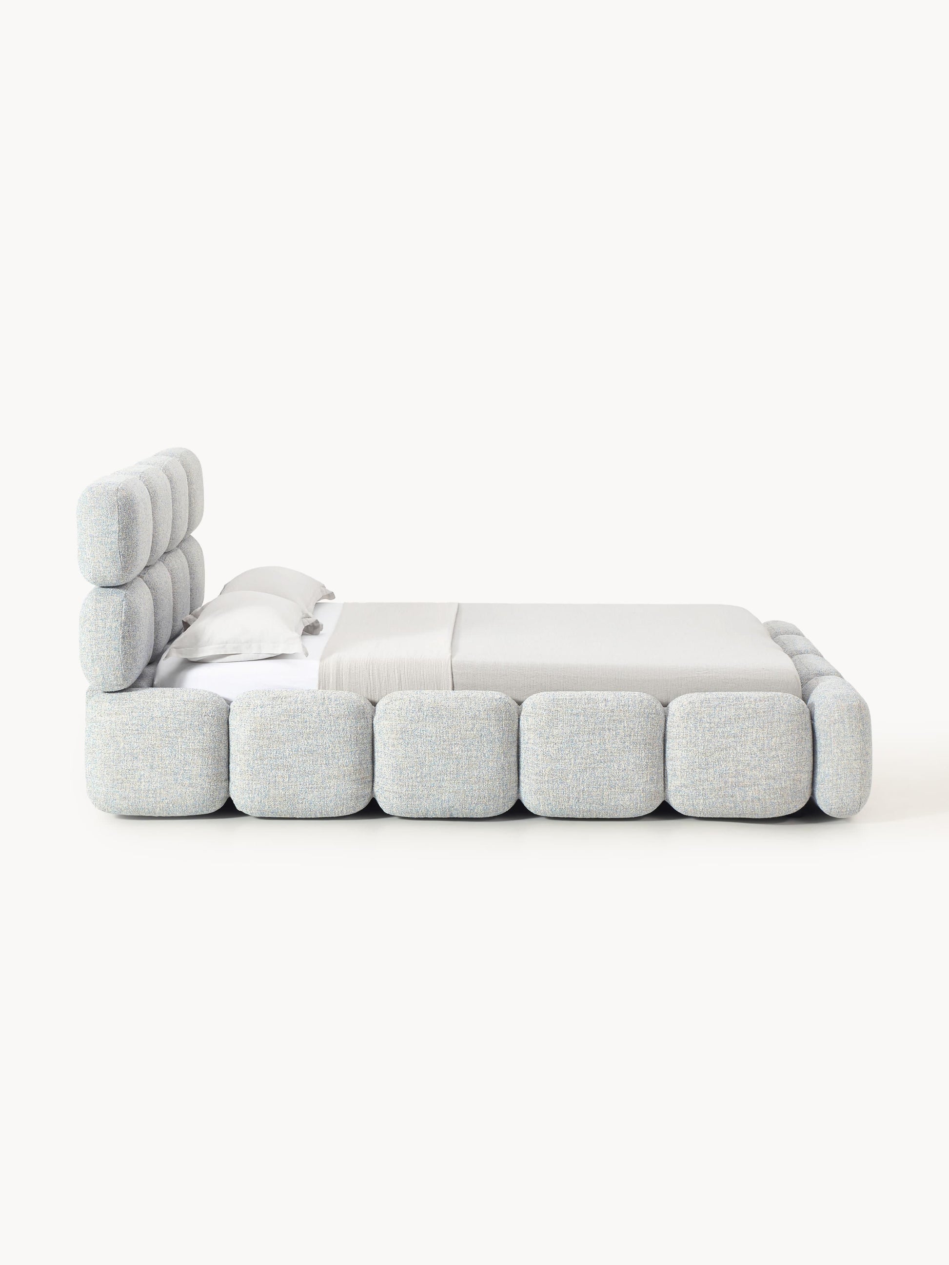 Polsterbett Tayla aus Bouclé