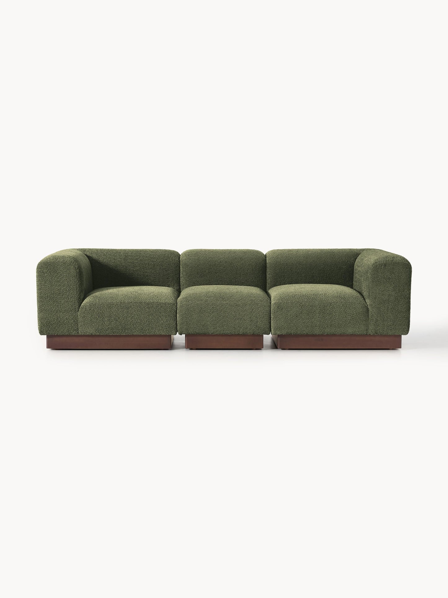 Galeriebild 1 - Modulares Sofa Natalie (3-Sitzer) aus Teddy-Bouclé