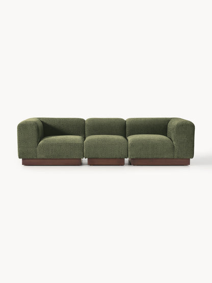 Galeriebild 1 - Modulares Sofa Natalie (3-Sitzer) aus Teddy-Bouclé
