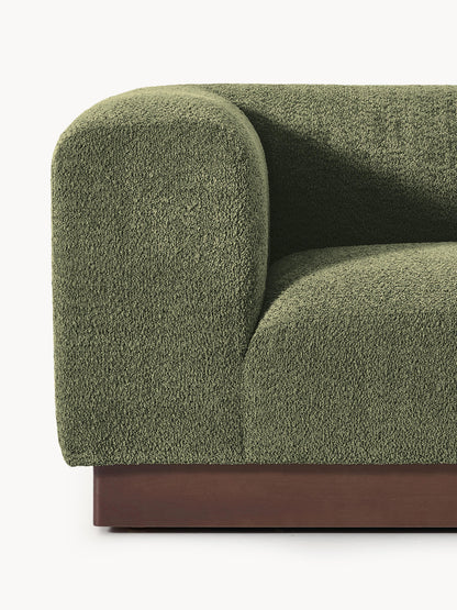 Modulares Sofa Natalie (3-Sitzer) aus Teddy-Bouclé
