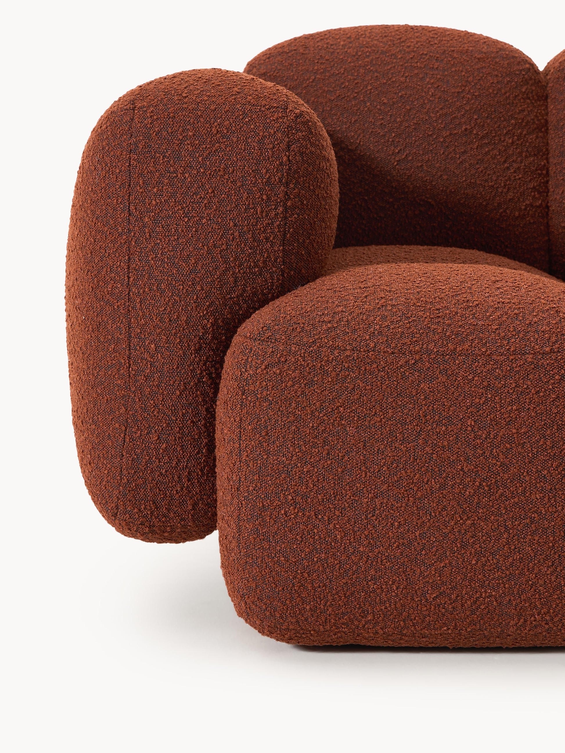 Modulares Sofa Tayla (4-Sitzer) aus Bouclé