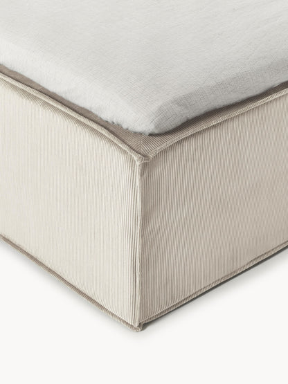 Cord-Boxspringbett Lennon
