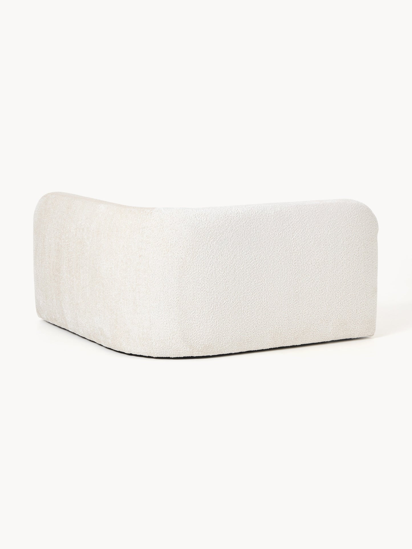 Rundes Teddy-Bouclé-Eckmodul Wolke