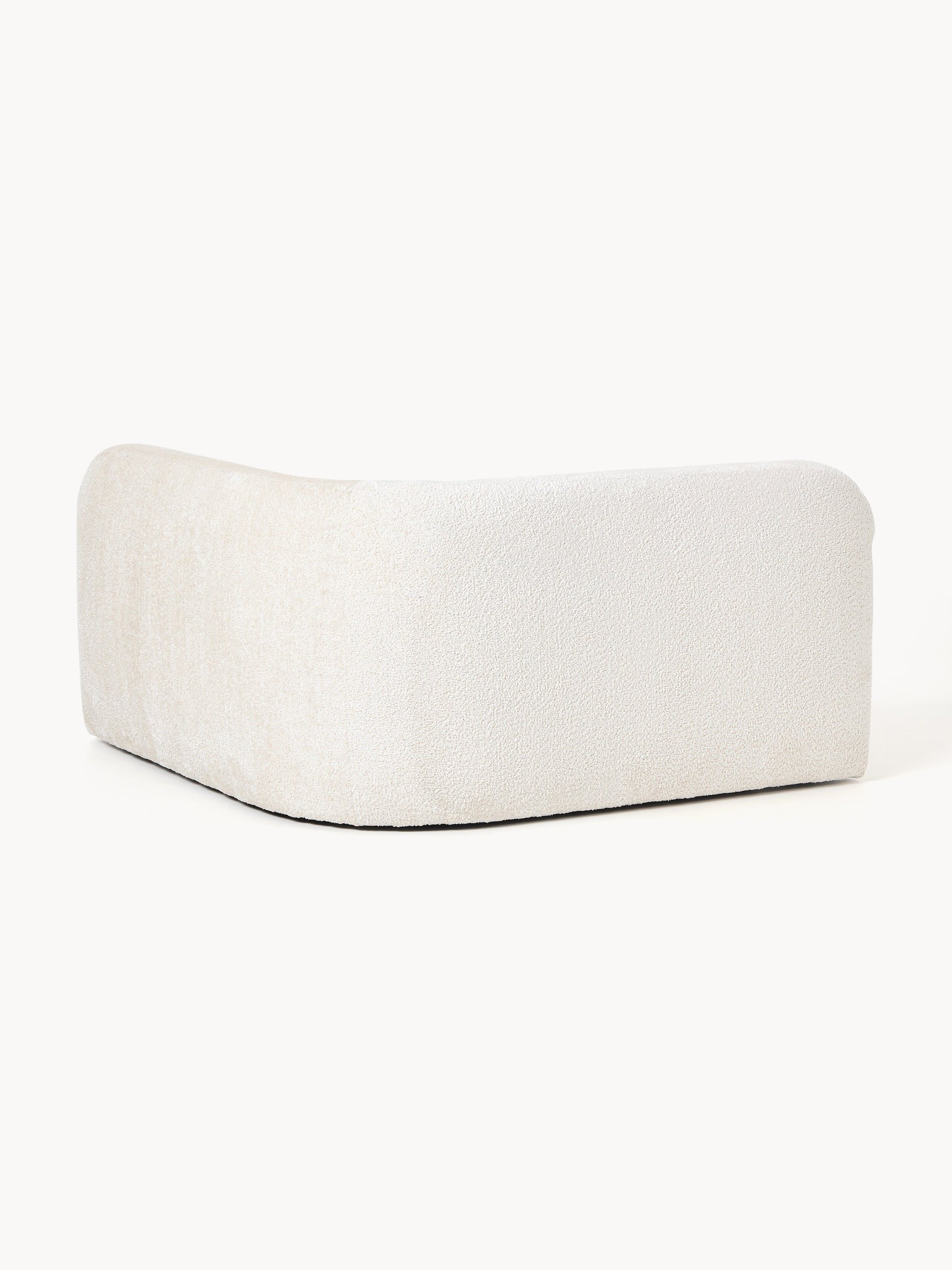 Rundes Teddy-Bouclé-Eckmodul Wolke