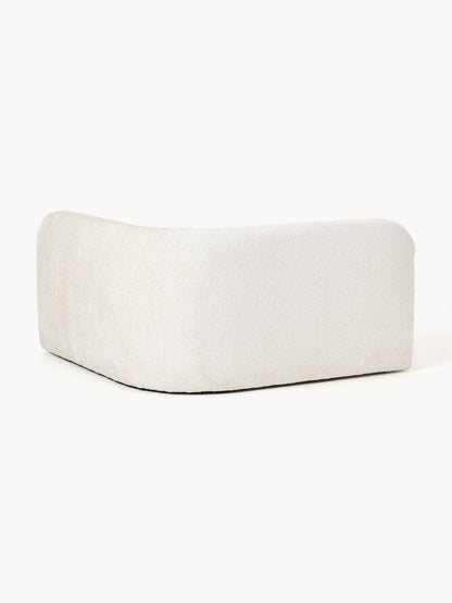 Rundes Teddy-Bouclé-Eckmodul Wolke