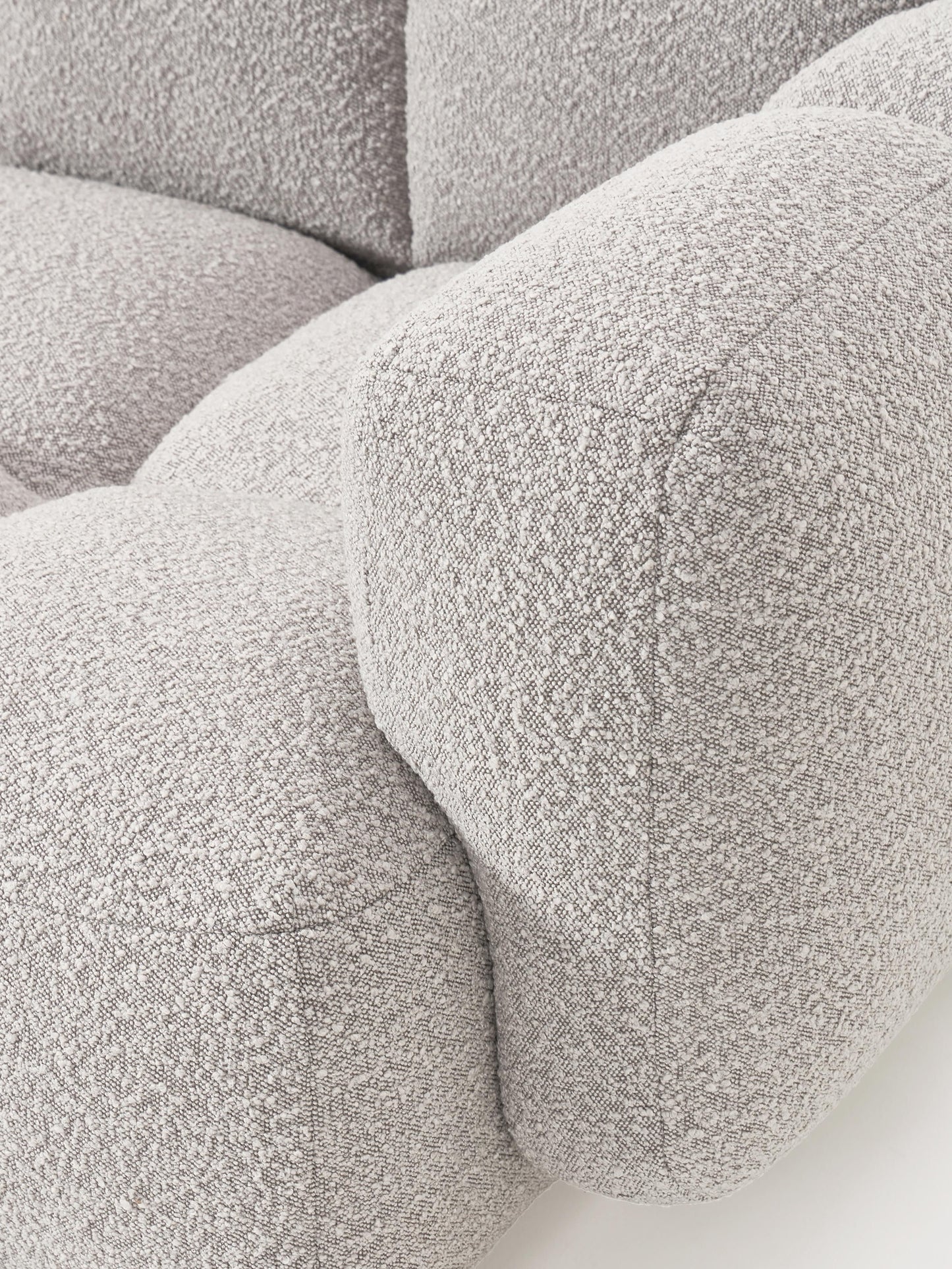 Modulares Sofa Tayla (3-Sitzer) aus Bouclé
