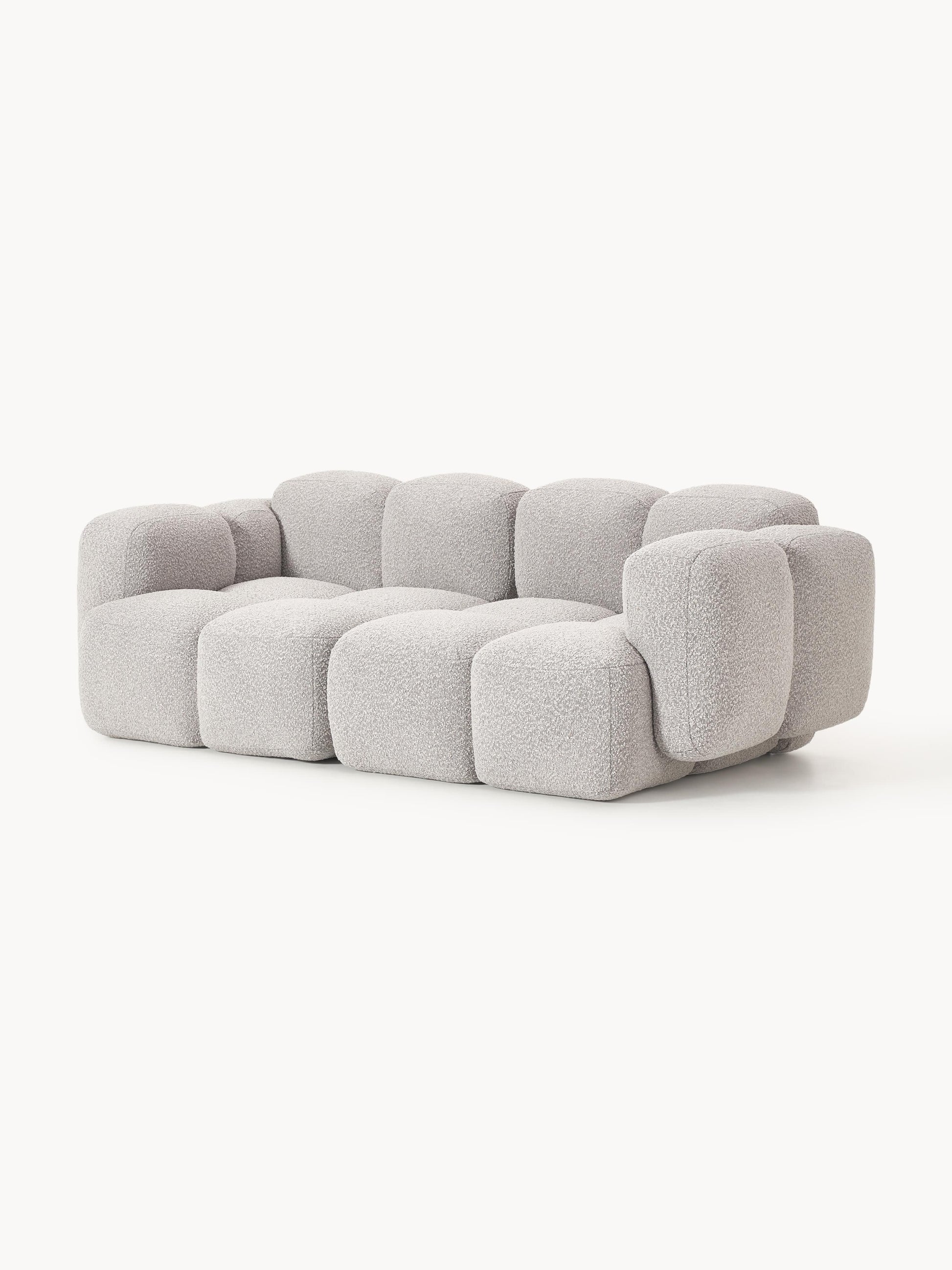 Modulares Sofa Tayla (3-Sitzer) aus Bouclé