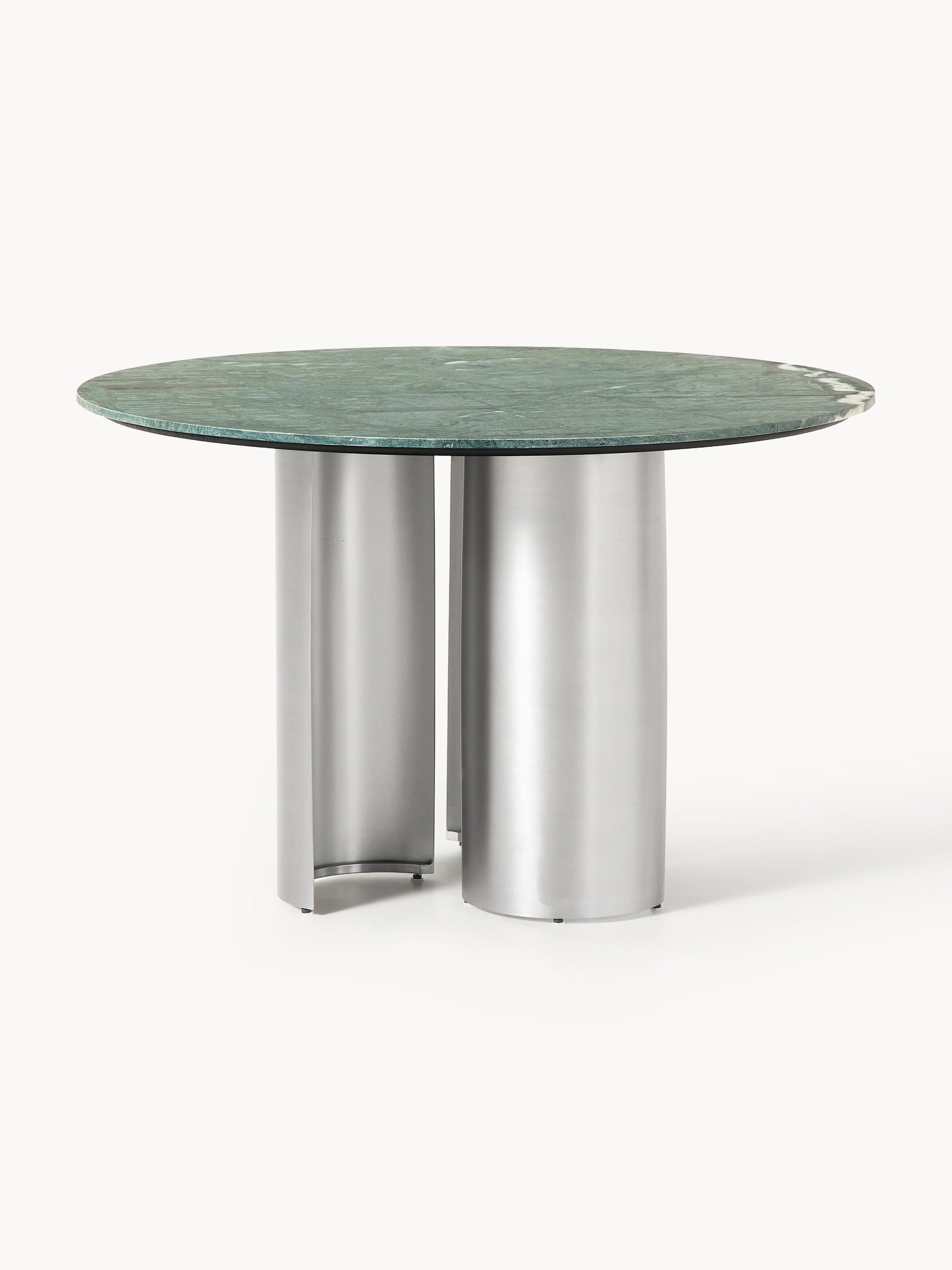 Runder Esstisch Noam mit Marmor-Tischplatte, Ø 120 cm