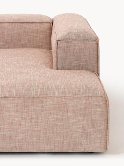 Modulares Ecksofa Lennon (2-Sitzer) aus Leinen-Mix