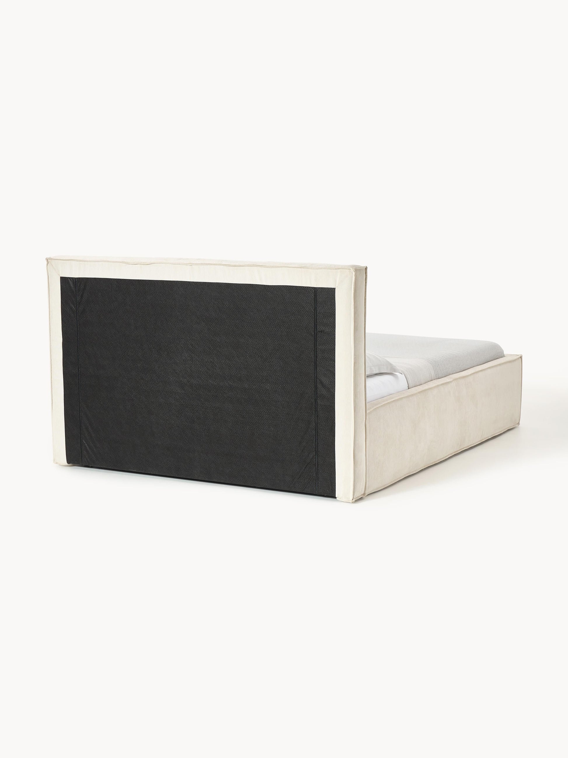 Cord-Polsterbett Dream mit Stauraum
