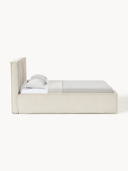 Cord-Polsterbett Dream mit Stauraum