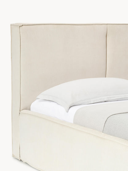 Cord-Polsterbett Dream mit Stauraum