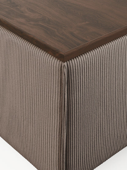 Sofa-Hocker Lennon aus Cord mit Stauraum