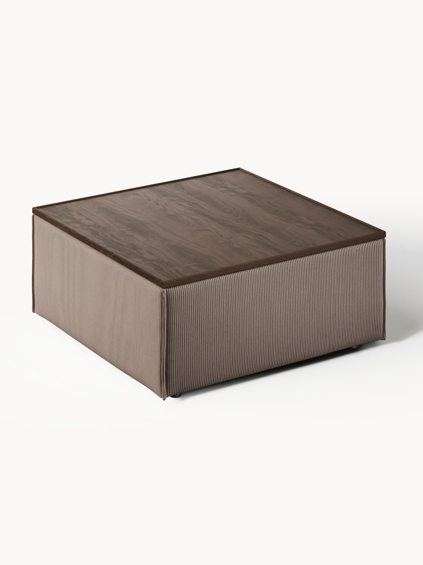Sofa-Hocker Lennon aus Cord mit Stauraum