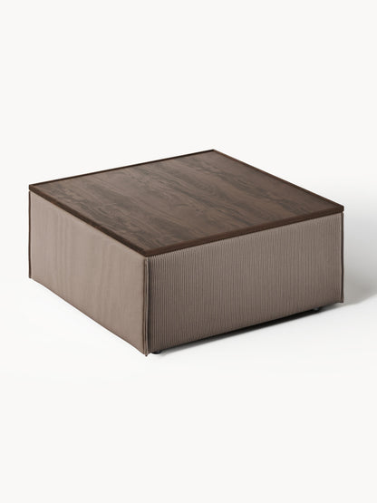 Sofa-Hocker Lennon aus Cord mit Stauraum