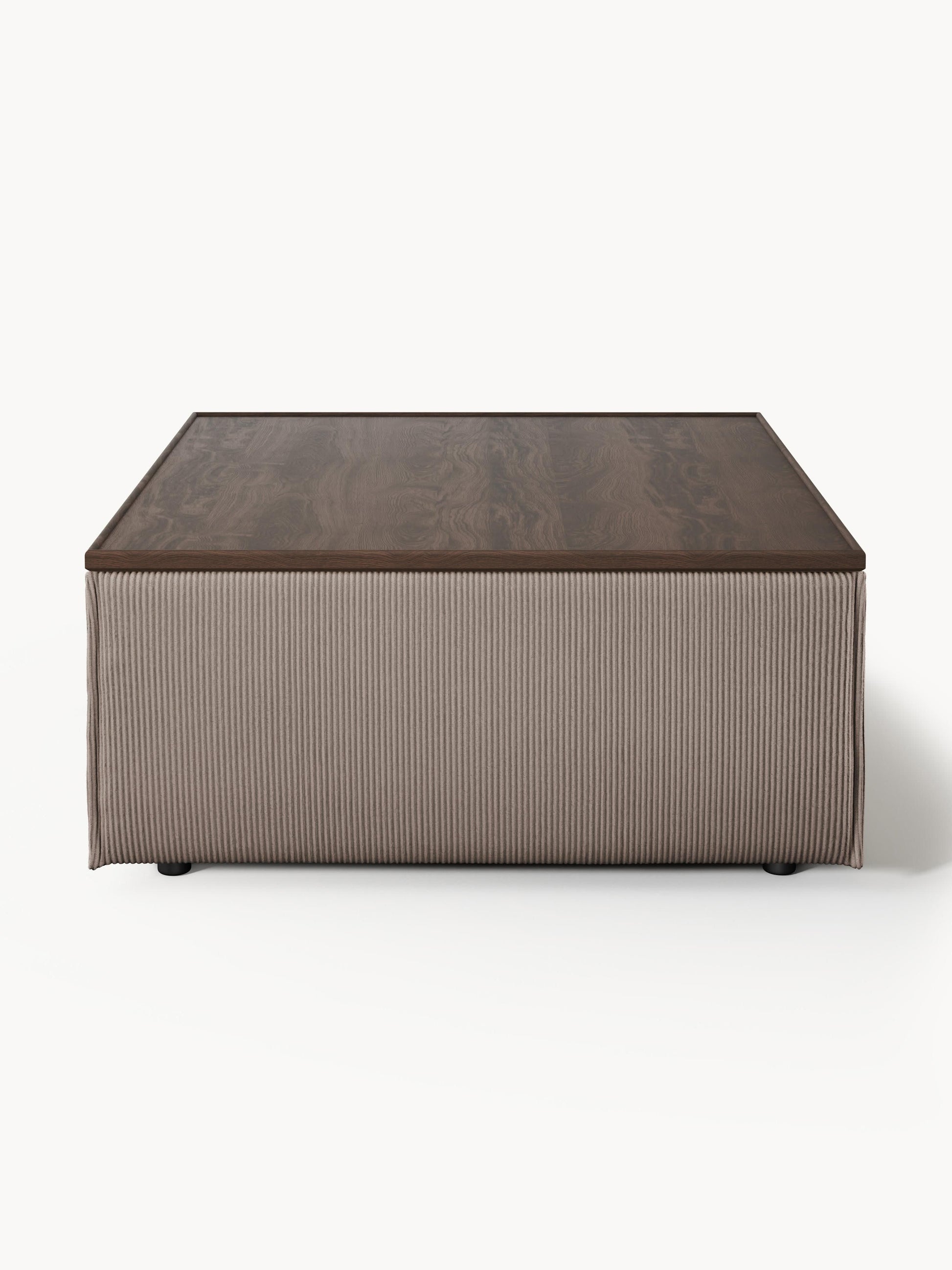 Sofa-Hocker Lennon aus Cord mit Stauraum