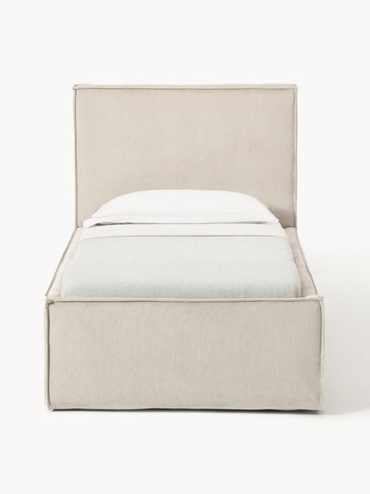 Cord-Einzelbett Dream mit Stauraum