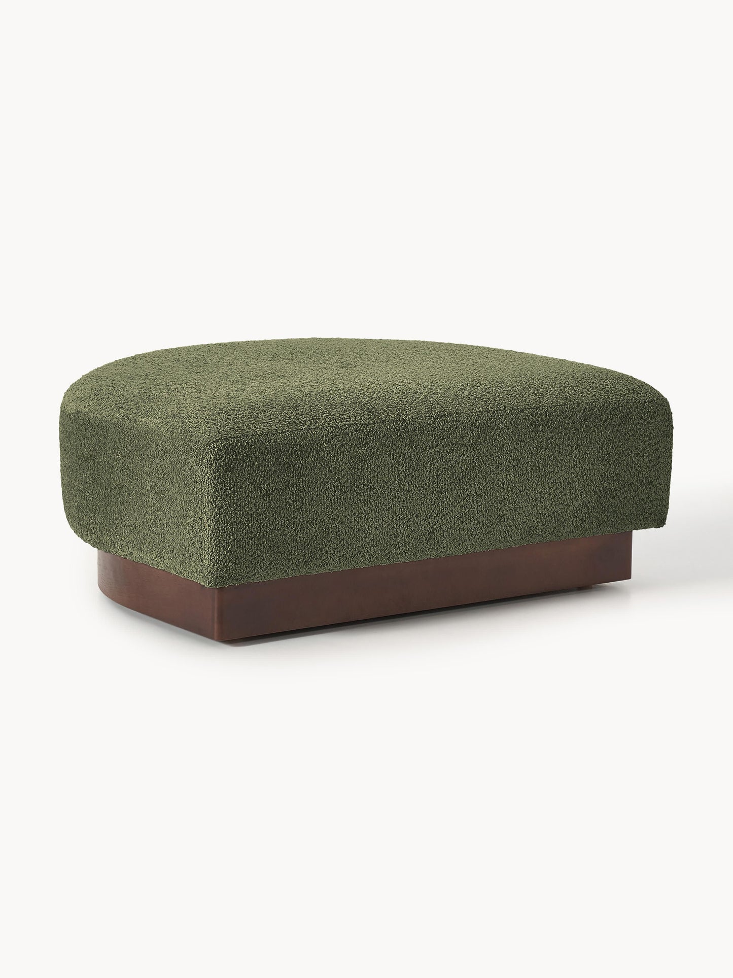 Sofa-Hocker Natalie aus Teddy-Bouclé