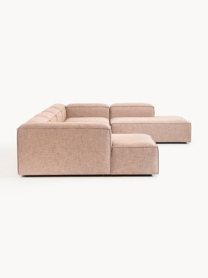 Modulares XL Sofa Lennon aus Leinen-Mix