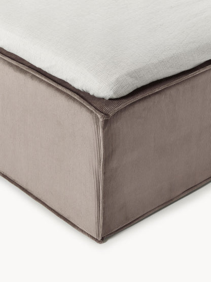 Cord-Boxspringbett Lennon