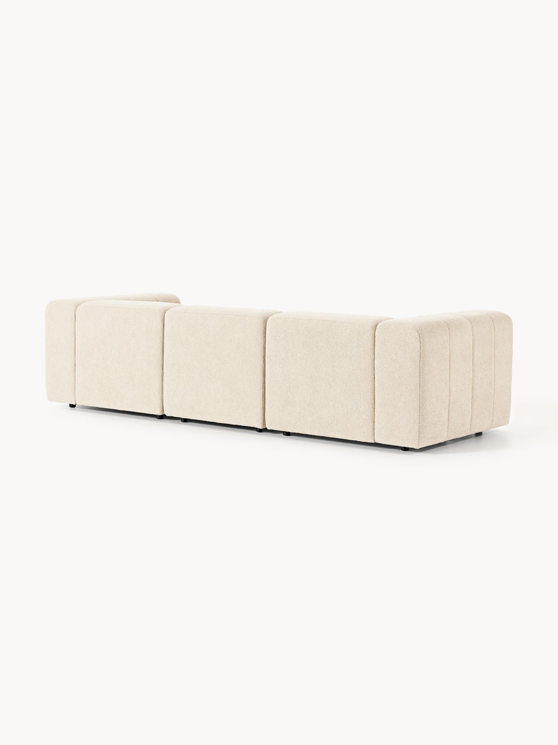 Modulares Bouclé-Sofa Lena (4-Sitzer)