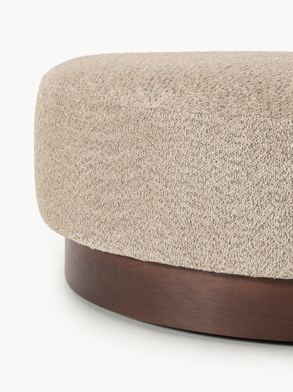 Sofa-Hocker Natalie aus Teddy-Bouclé