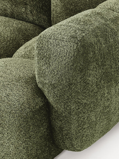 Modulares Sofa Tayla (4-Sitzer) aus Teddy-Bouclé