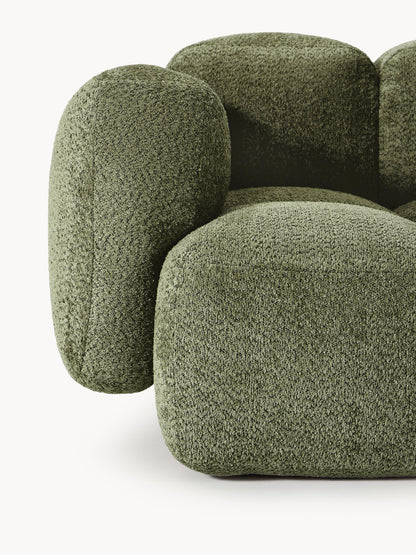 Modulares Sofa Tayla (4-Sitzer) aus Teddy-Bouclé