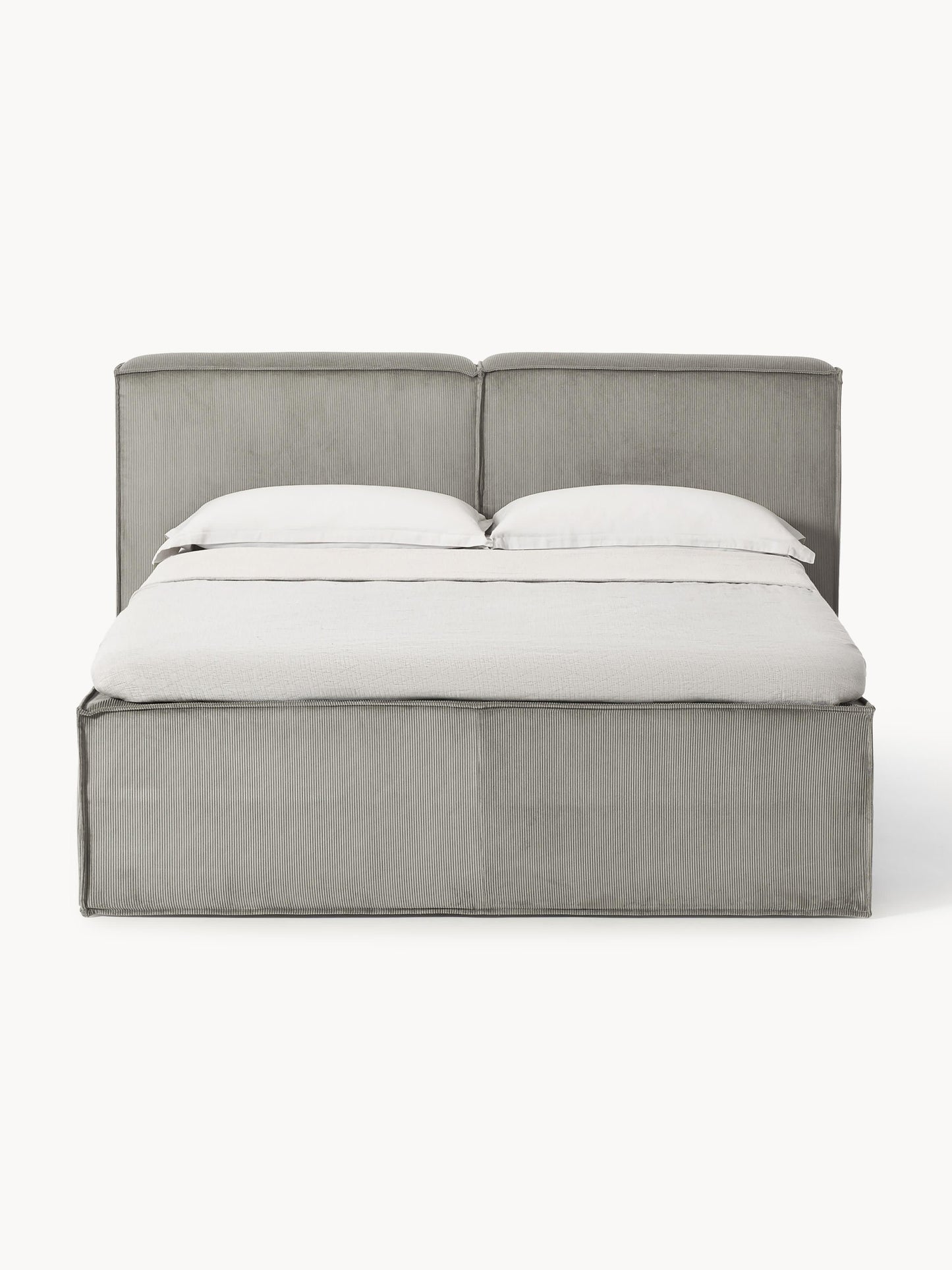 Cord-Boxspringbett Lennon