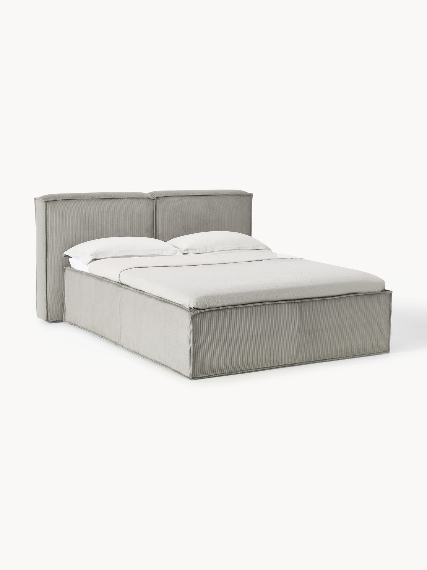 Galeriebild 1 - Cord-Boxspringbett Lennon
