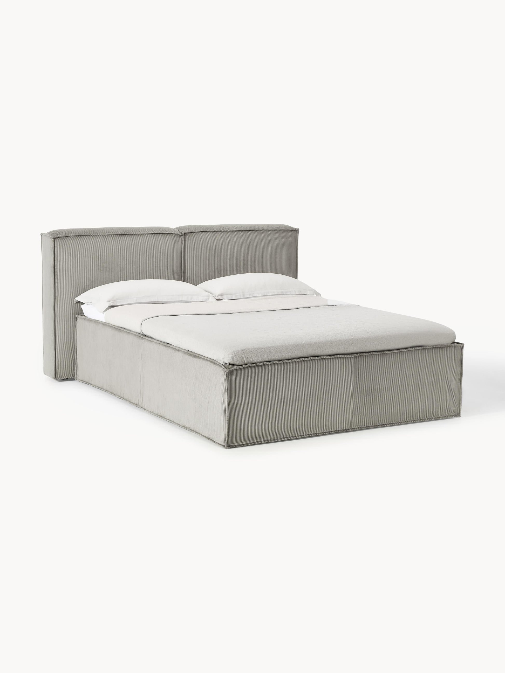 Galeriebild 1 - Cord-Boxspringbett Lennon