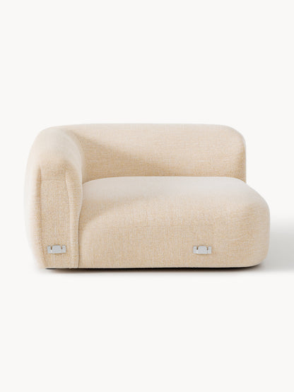 Rundes Bouclé-Eckmodul Wolke