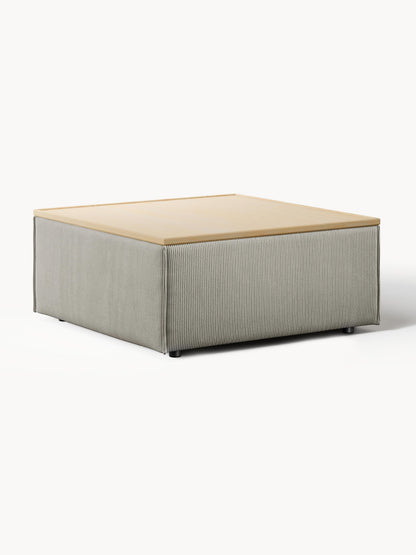 Galeriebild 1 - Sofa-Hocker Lennon aus Cord mit Stauraum