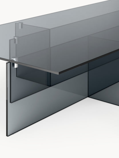 Großer Glas-Couchtisch Anouk, B 160 cm