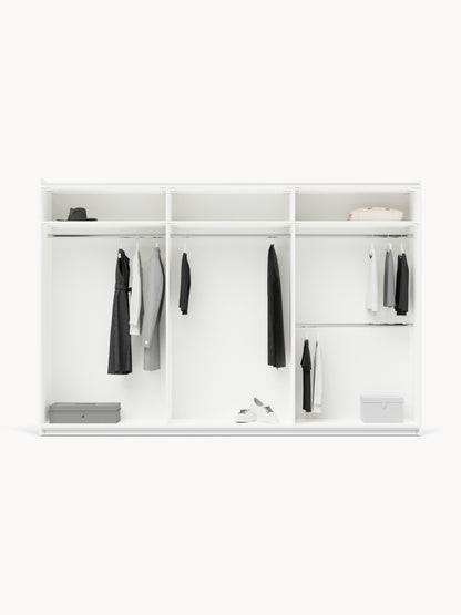 Modularer Schwebetürenschrank Charlotte, 300 cm Breite, in verschiedenen Größen