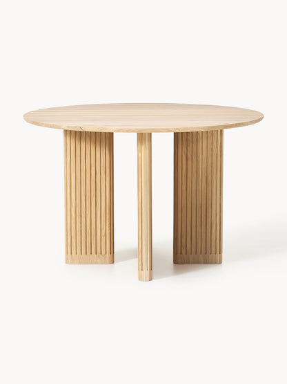 Runder Esstisch Jolka aus Eichenholz, Ø 120 cm