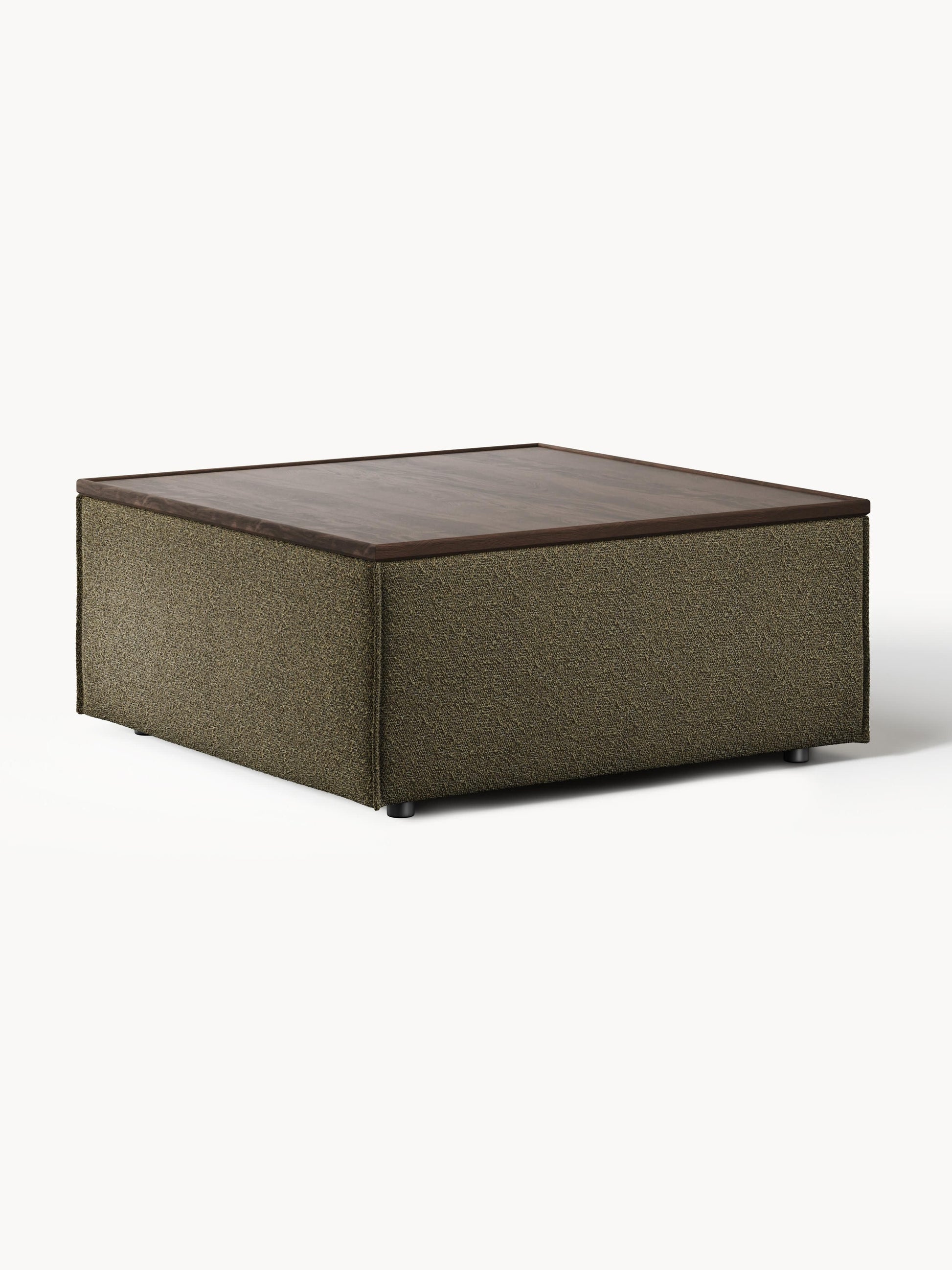 Galeriebild 1 - Sofa-Hocker Lennon aus Bouclé mit Stauraum