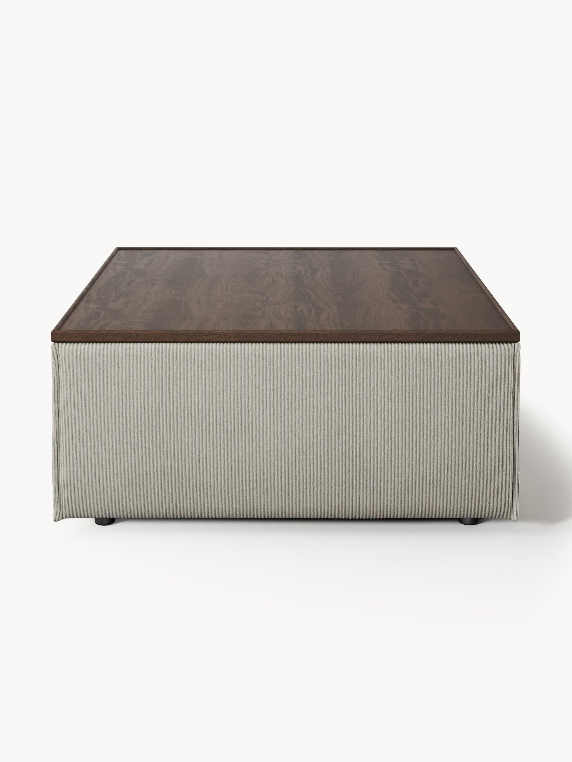 Sofa-Hocker Lennon aus Cord mit Stauraum