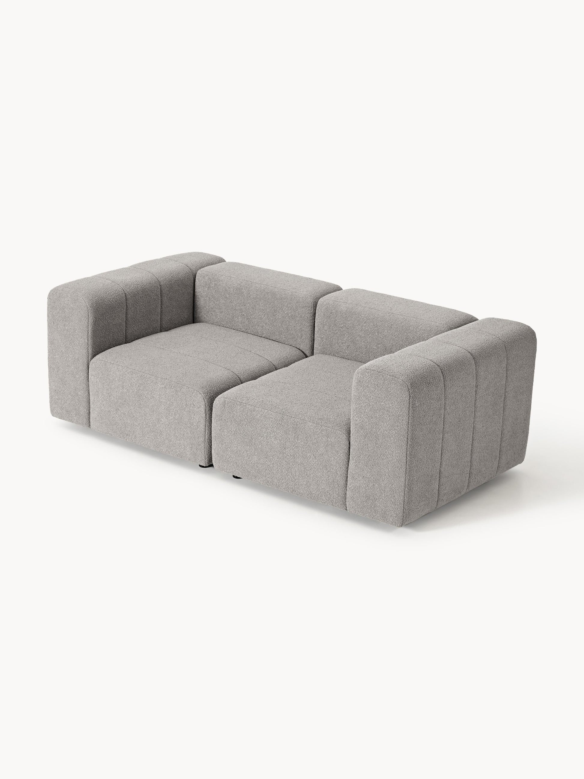 Modulares Bouclé-Sofa Lena (3-Sitzer)